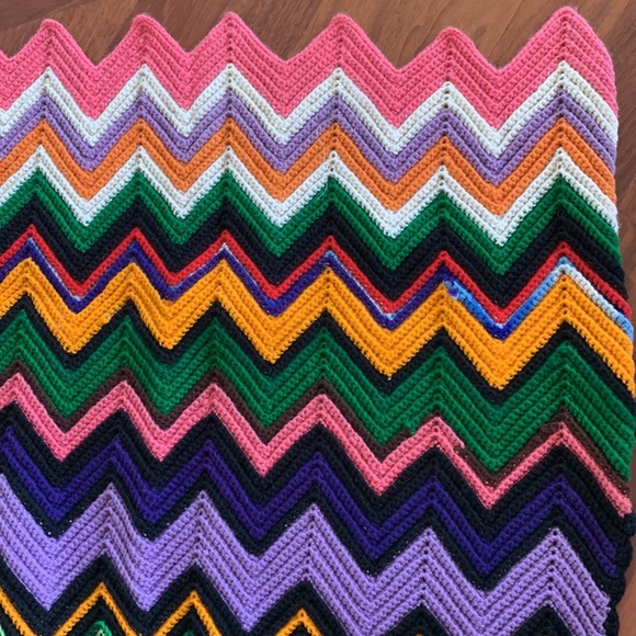 Handmade Throw. Handmade for Grandma’s hope chest. Knitting is very nice.